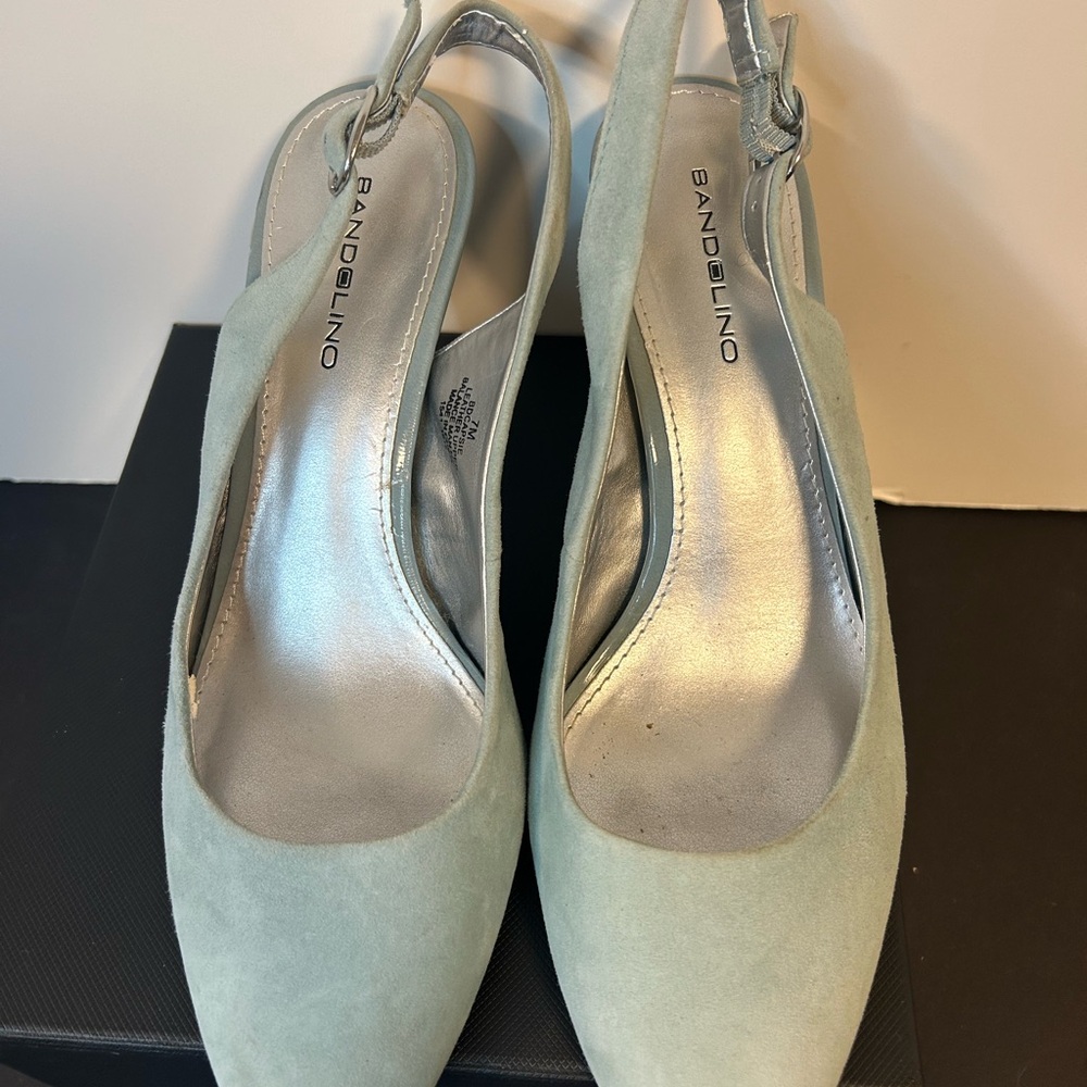 Bandolino Women's Slingback Heels - Mint Green